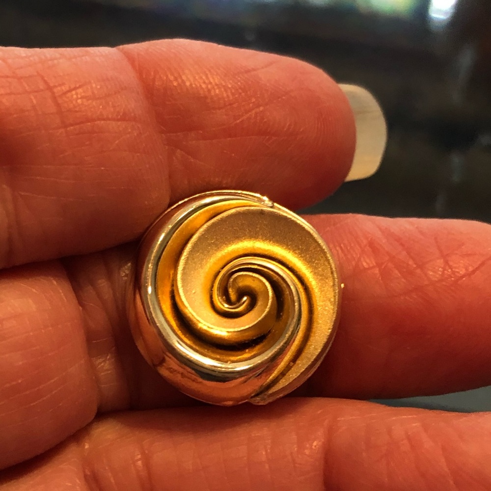 TECHNIBOND RING TWO TONED SPIRAL - Picture 3 of 5